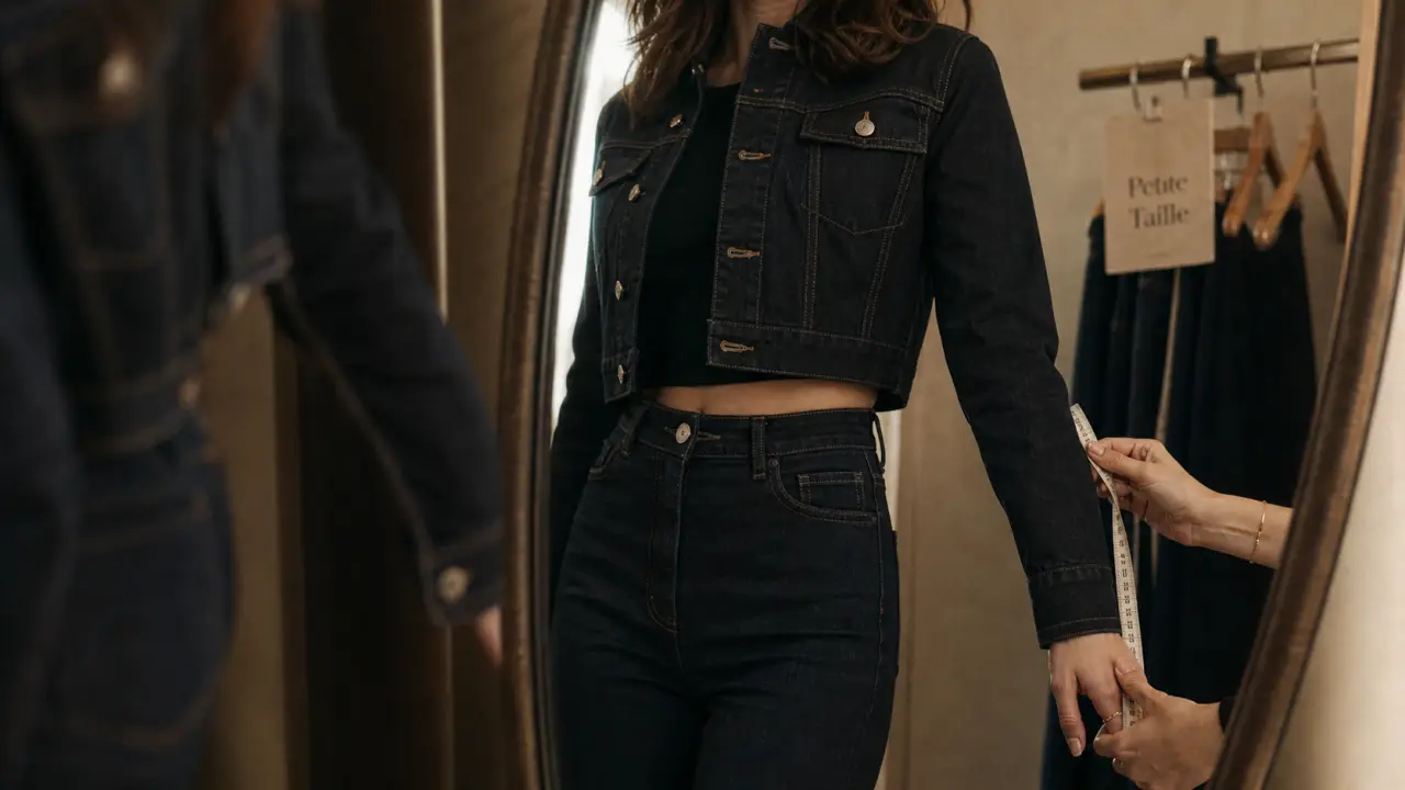 1m50 mode femme petite taille : pantalon cheville et veste courte