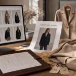 Cassis vetement : veste femme sur grille de filtres e-commerce