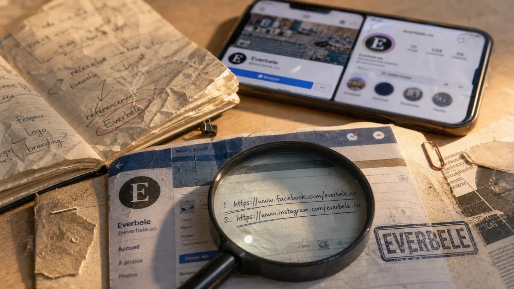Everbele sur Facebook et Instagram : comment reconnaître le bon profil