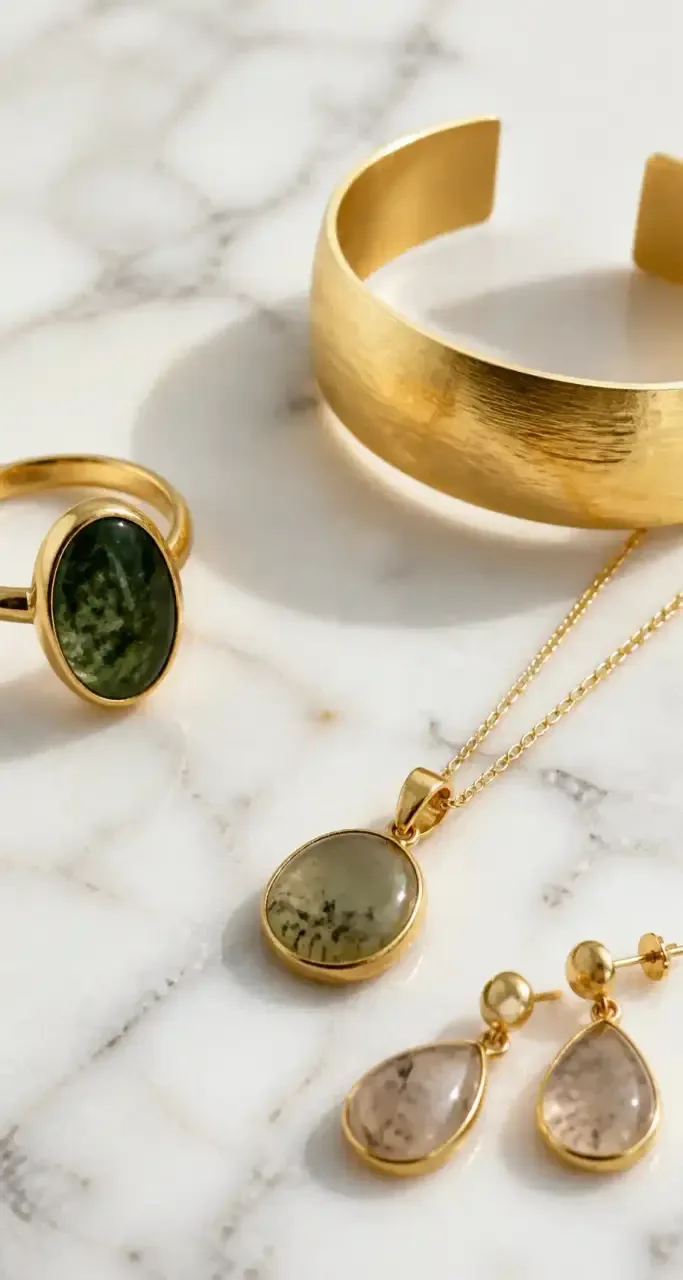 Joaillerie éco-conçue en or recyclé et pierres naturelles