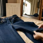 Marque de jeans femme : jean indigo taille haute