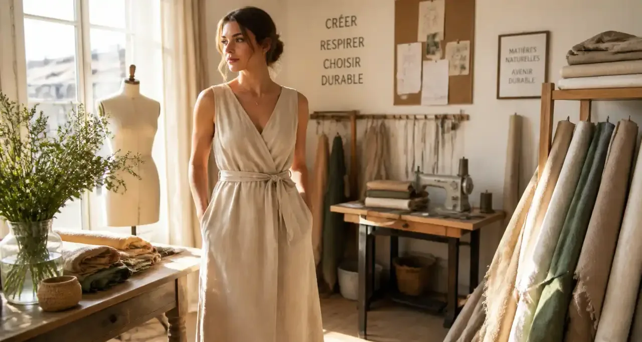 Atelier de couture français — confection écoresponsable
