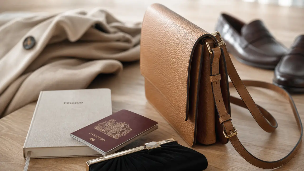 Sac dune camel en cuir grainé, format voyage