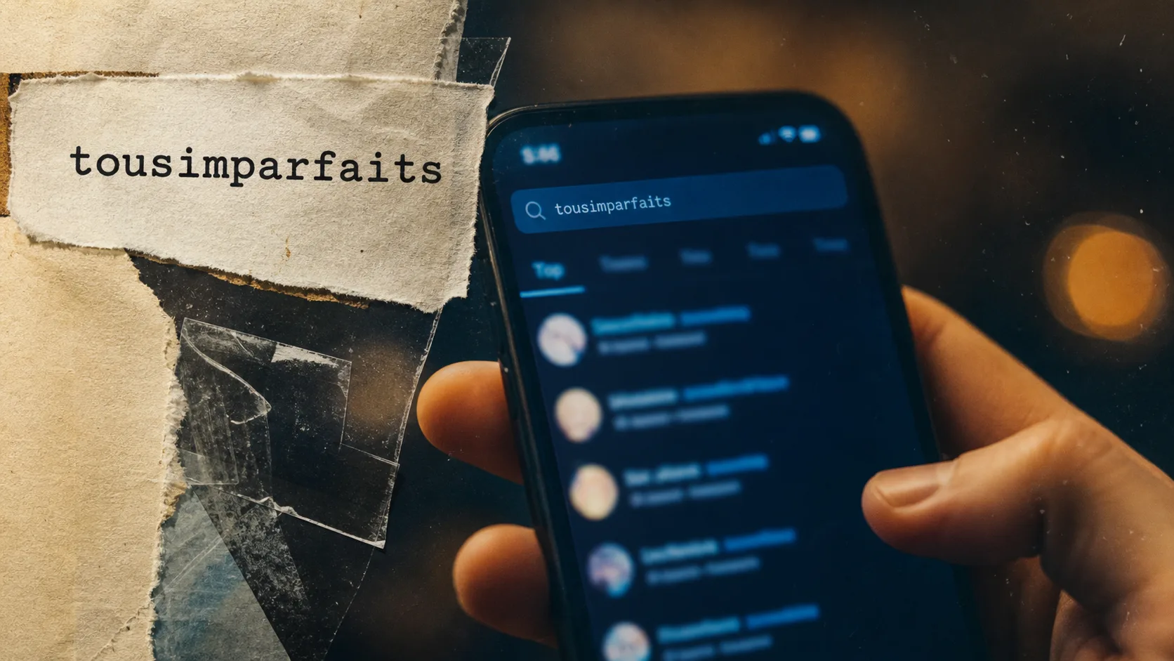 tous imparfaits sur Instagram : accès au profil