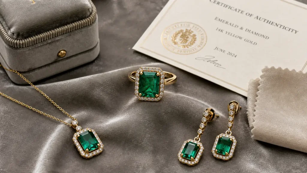 Bijoux émeraude femme : le bon métal, la bonne taille et les services à vérifier avant d’acheter