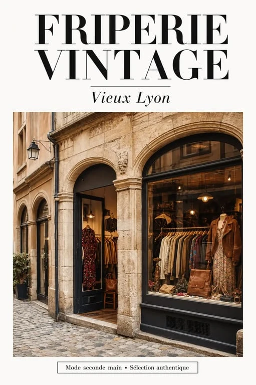 Look Vintage friperie à Lyon, façade et ambiance de boutique vintage en seconde main