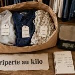 Friperie au kilo en ligne : sacs 10 kg, 30 kg, 100 kg pour vêtements d’occasion