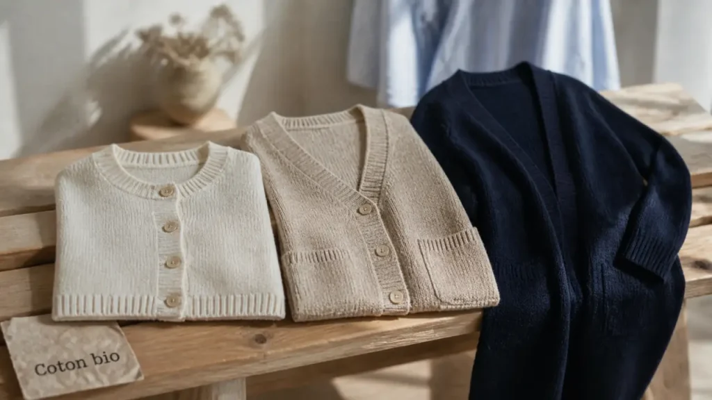 Gilet coton bio femme : la pièce douce, respirante et facile à porter au quotidien
