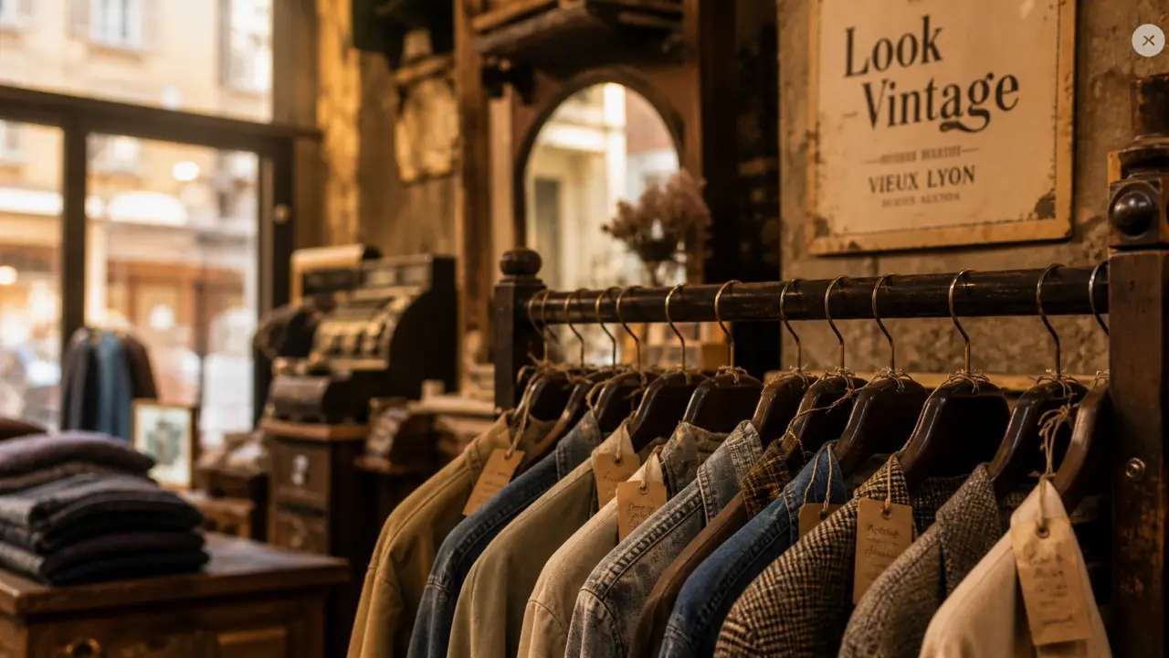 Look vintage friperie à Lyon, boutique vintage du Vieux Lyon