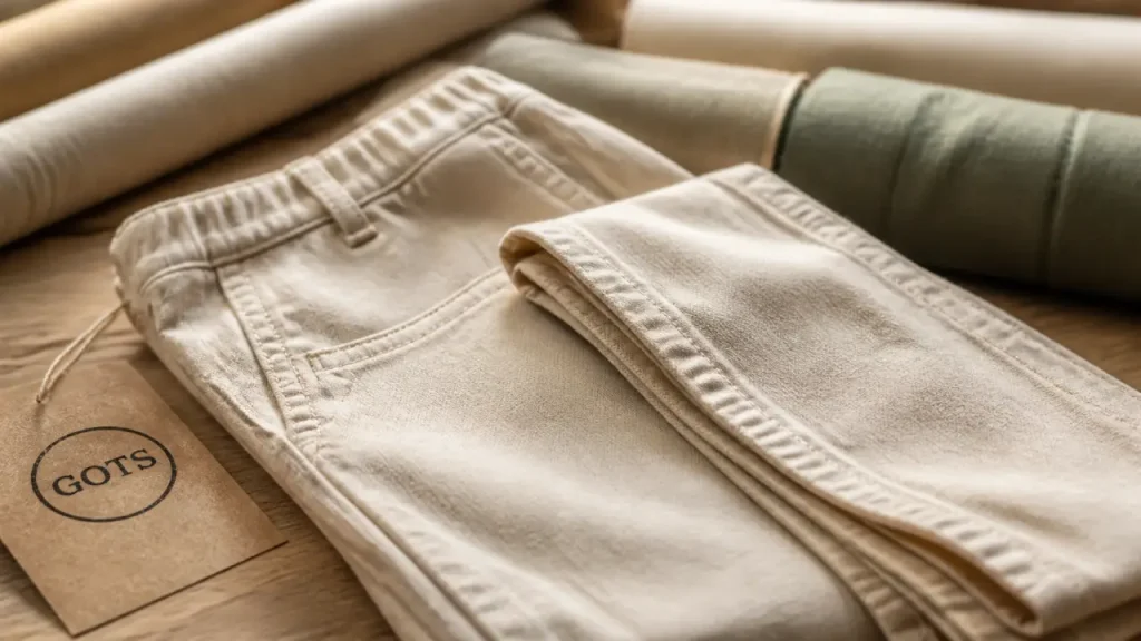 Pantalon coton bio femme : quelle coupe, quel label, quelle fabrication vérifier ?