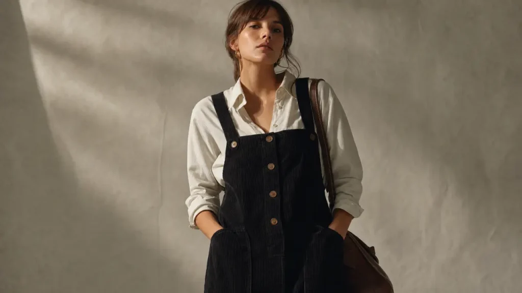 Robe chasuble femme : coupe sans manches, look rétro et confort au quotidien