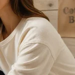 Tee shirt manche longue femme coton bio, coton bio écru