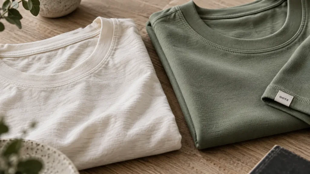 T-shirt coton bio : 180 ou 240 g, lequel tient vraiment sa forme ?