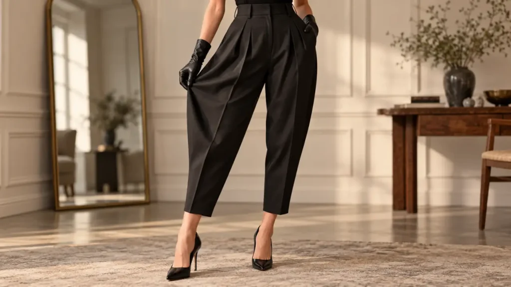 Pantalon carotte femme : de l’aisance aux hanches, une ligne nette à la cheville