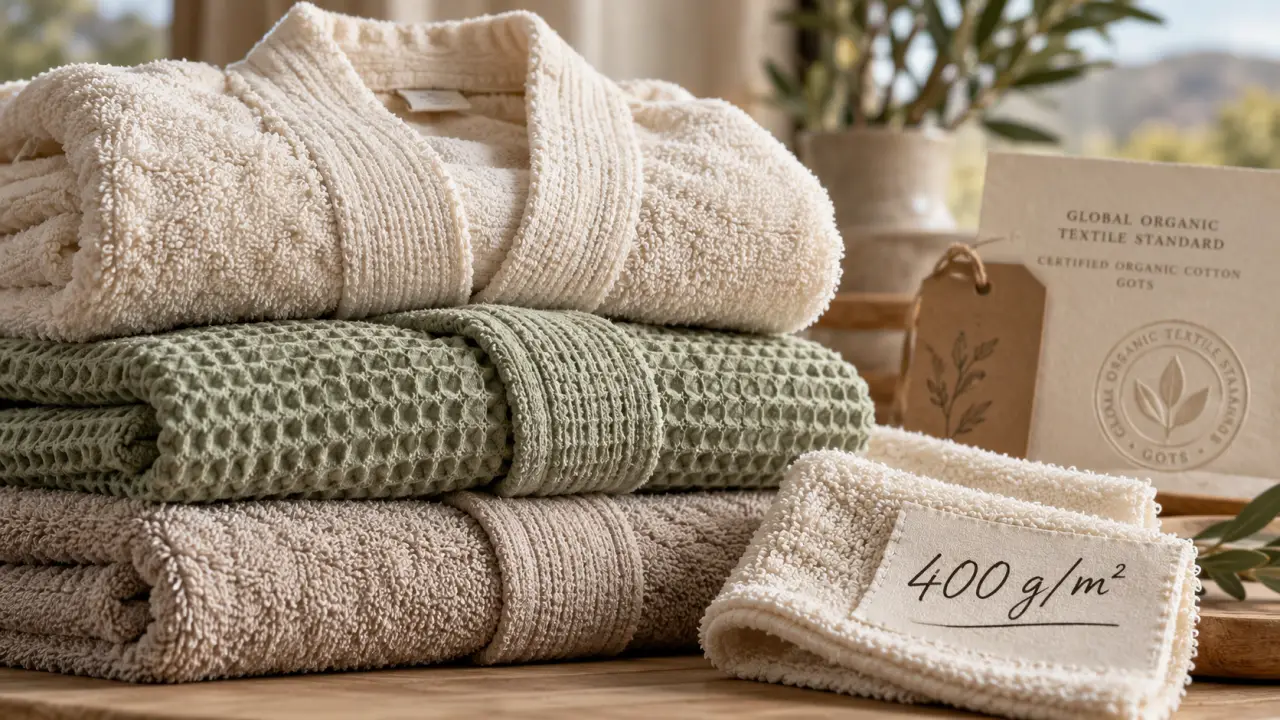 Peignoir de bain coton bio : tissu, coupe et certification